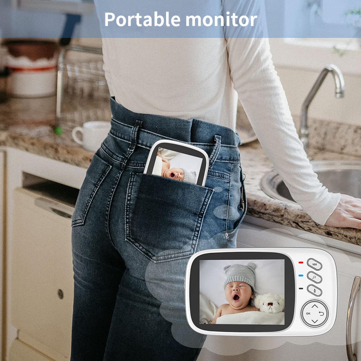 REMACUSUS Baby Monitor Camera Video Xf-808 (VB60) Night Vision