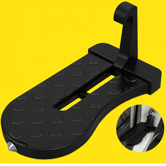 Car Doorstep for Car Roof Access, Foldable Non-Slip Ascent Latch Pedal Rack