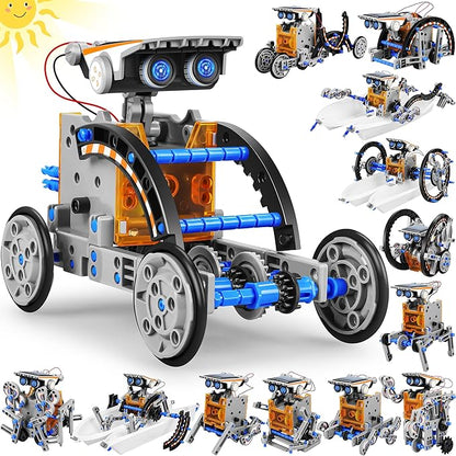 STEM+13-in-1 Education Solar Power Robots Toys for Boys Age 8-12