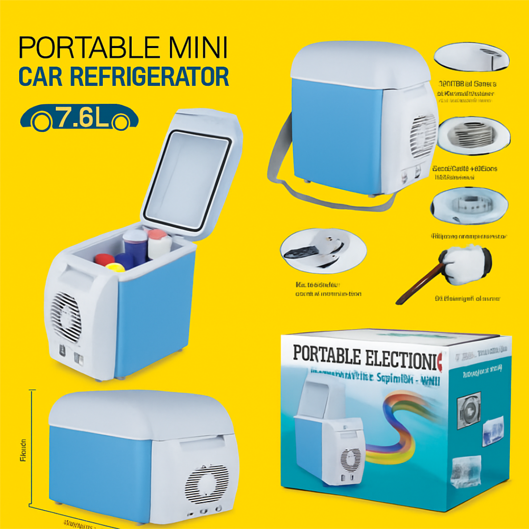 6L Mini Car Refrigerators Fridge 2 in 1 Cooler Warmer Icebox