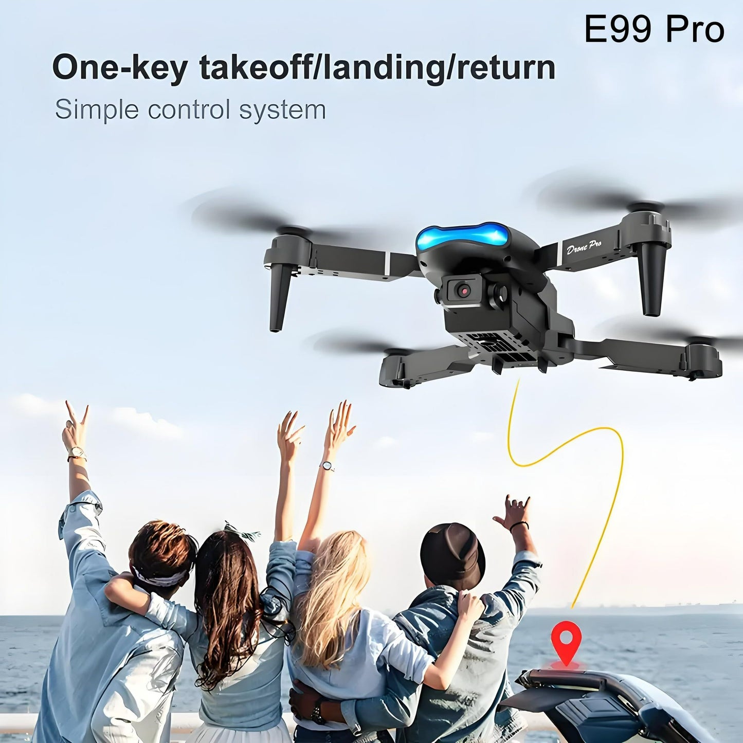 New K3 & E99 Pro Foldable Double Camera Drone